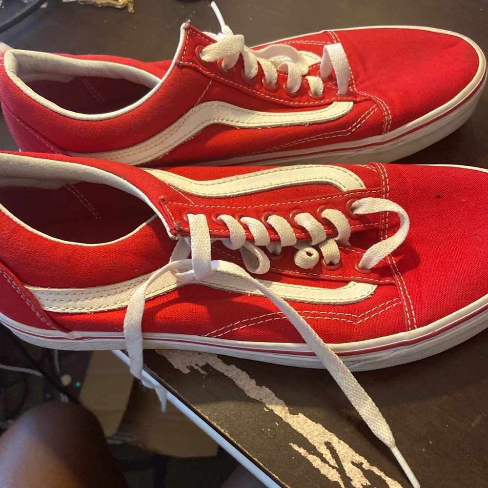 Red Vans Old school
